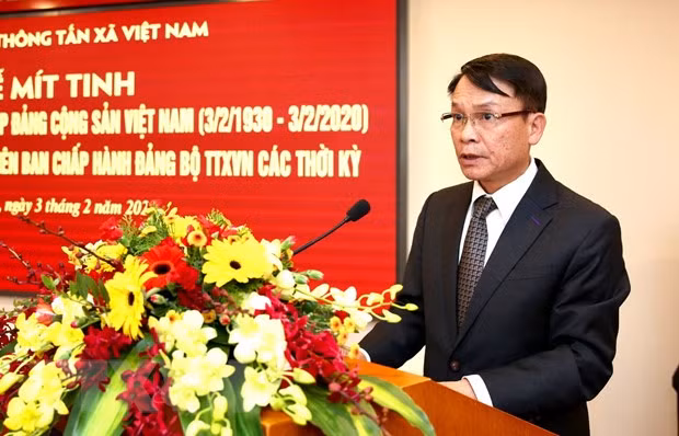 Efectúa Agencia Vietnamita de Noticias mitín por aniversario del Partido Comunista ảnh 1 Efectúa Agencia Vietnamita de Noticias mitín por aniversario del Partido Comunista ảnh 1