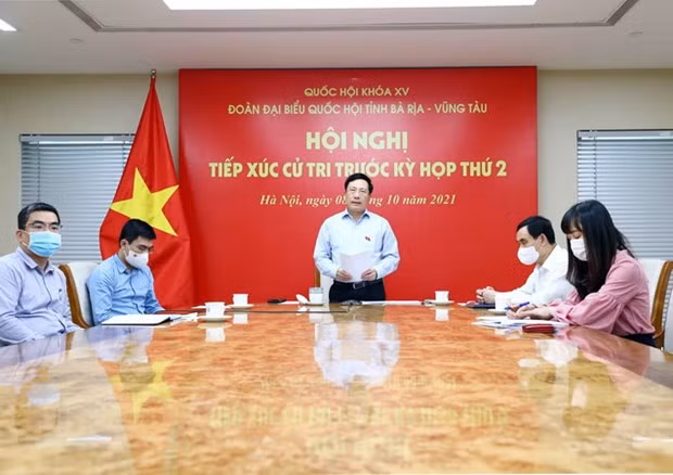 Viceprimer ministro de Vietnam dialoga con votantes de provincia de Ba Ria-Vung Tau ảnh 1