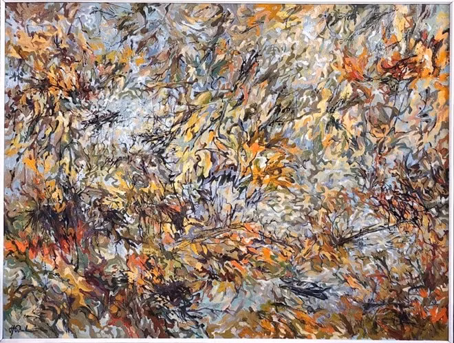 “Melodía del bambú” de pintor vietnamita expuesta en palacio italiano ảnh 1