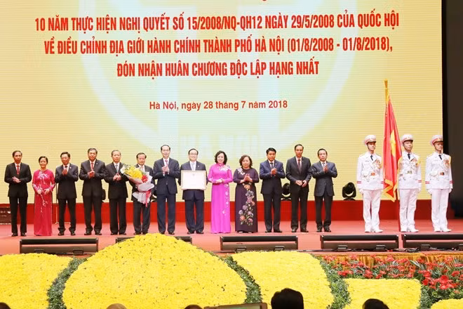 Hanoi conmemora 10 años de ampliación de su demarcación administrativa ảnh 1