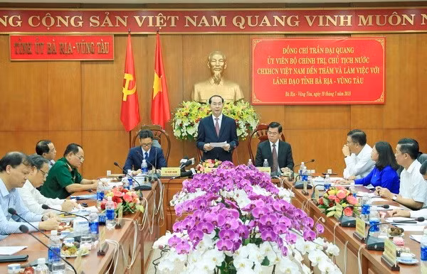 Presidente vietnamita exhorta a provincia de Ba Ria-Vung Tau a promover desarrollo económico ảnh 1