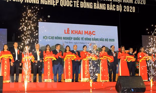 Inauguran Feria de Agricultura Internacional en provincia vietnamita de Thai Binh ảnh 1