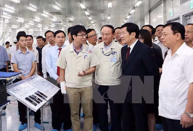  Presidente vietnamita realiza visita a Thai Nguyen ảnh 1