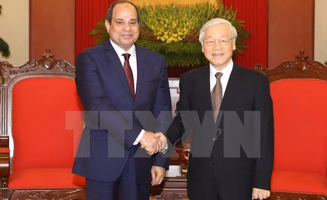 Visita del presidente egipcio iniciará nueva etapa para relaciones con Vietnam ảnh 1