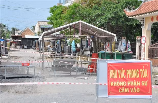 Localidades en provincia vietnamita de Tien Giang aplican distanciamiento social por el COVID-19 ảnh 1