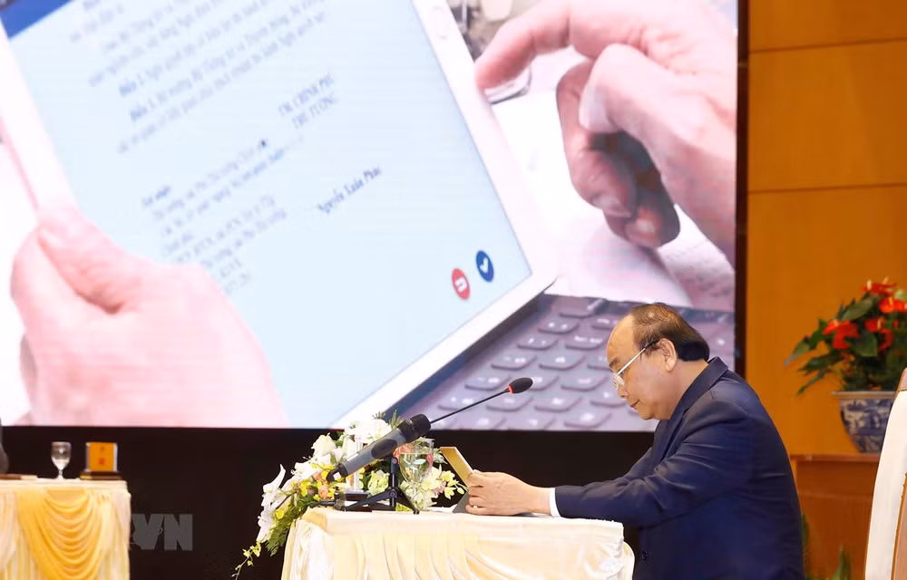 Entra en servicio en Hanoi sistema informativo para actividades del Gobierno de Vietnam ảnh 2