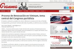 Prensa cubana saluda XII Congreso del Partido Comunista de Vietnam