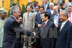 Presidente vietnamita recibe a secretario general de Federación Sindical Mundial