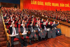 Delegados de XII Congreso partidista asisten a sesión preparatoria