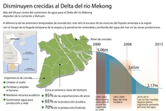 [Infografia] Disminuyen crecidas al Delta del río Mekong