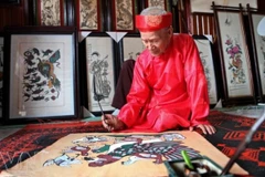 Invertirán millones de dólares para preservar pinturas folclóricas de Dong Ho