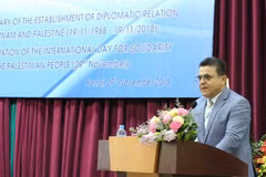 Vietnam y Palestina fortalecen relaciones de solidaridad, amistad y cooperación