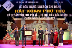 Provincia de Phu Tho recibe título de reconocimiento al Canto Xoan como patrimonio cultural intangible de la humanidad