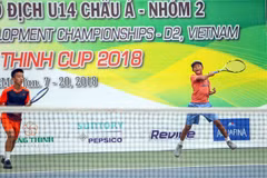 Dúo vietnamita alcanza doble título en evento de tenis Asia U14