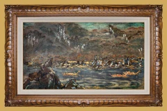 Pintura de laca subastada por un récord de 280 mil dólares en Vietnam 