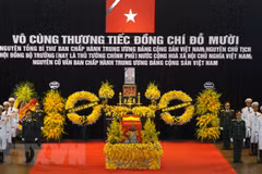 Realizan acto fúnebre en memoria de Do Muoi, exsecretario general del Partido Comunista de Vietnam