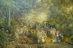 Completan gran pintura panorámica sobre histórica batalla de Dien Bien Phu 