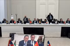 El secretario general del Partido Comunista y presidente de Vietnam, To Lam, interviene en la sesión. (Foto: VNA)