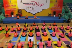 Celebran Día Internacional del Yoga en Ba Ria - Vung Tau