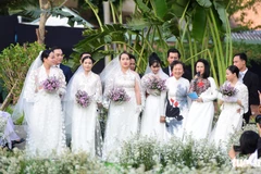 Organizan boda especial de médicos vietnamitas en lucha contra el COVID-19