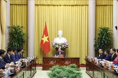 Presidente vietnamita se reúne con jóvenes parlamentarios japoneses 