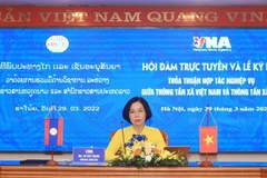 Consolidan nexos de cooperación entre agencias noticiosas de Vietnam y Laos