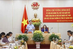 Dirigente del Legislativo de Vietnam realiza visita de trabajo en Quang Ngai
