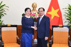 Canciller vietnamita recibe a nueva embajadora camboyana
