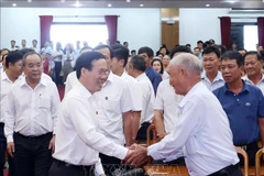 Presidente vietnamita se reúne con votantes de ciudad de Da Nang