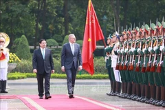 Primer ministro de Vietnam preside ceremonia de bienvenida su homólogo australiano