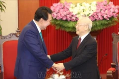 Máximo dirigente partidista de Vietnam se reúne con presidente de Corea del Sur