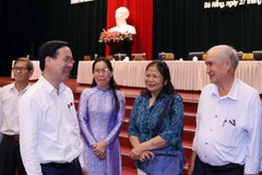 Presidente de Vietnam se reúne con votantes de ciudad de Da Nang