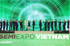 SEMIExpo Vietnam 2024 se inauguró el 7 de noviembre (Foto: VietnamPlus)