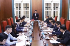 El presidente de Vietnam, Luong Cuong, interviene en la reunión (Foto: VNA)