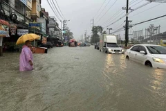 Graves inundaciones en el distrito Muang de la provincia Nakhon Si Thammarat, Tailandia. (Foto: https: bangkokpost.com)