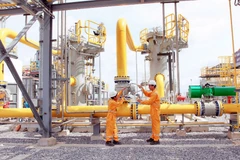 En operación repartidor de gas de minas en Norte de Vietnam