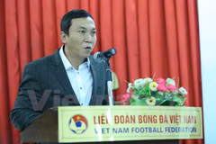 El vicepresidente de la Federación Nacional de Fútbol de Vietnam (VFF), Tran Quoc Tuan (Fuente: VNA)