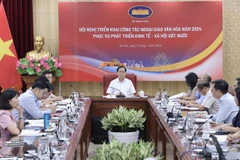 El ministro de Relaciones Exteriores de Vietnam, Bui Thanh Son, preside el evento. (Fuente: VNA)