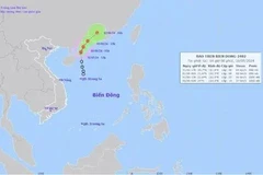 Camino de la tormenta Maliksi (Fuente: Centro Nacional de Pronósticos Hidrometeorológicos de Vietnam)