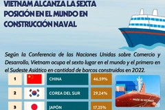 Vietnam alcanza la sexta posición en el mundo en construcción naval