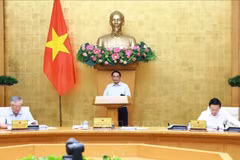 El primer ministro de Vietnam, Pham Minh Chinh, en el evento. (Fuente: VNA)