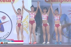 Atletas vietnamitas ganan medalla de oro en Campeonato Asiático de Relevos 2024 (Fuente: dangcongsan.vn)