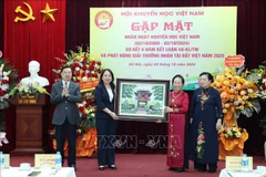 La vicepresidenta del país indochino, Nguyen Thi Anh Xuan, en el evento. (Fuente: VNA)