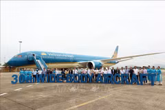 Vietnam Airlines recibe el Boeing 787-10 de fuselaje ancho. (Fuente: VNA)