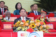 El primer ministro de Vietnam, Pham Minh Chinh, en el evento (Fuente: VNA)