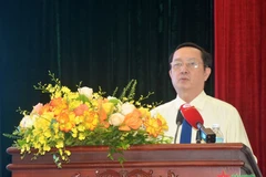 El ministro de Ciencia y Tecnología de Vietnam, Huynh Thanh Dat, habla en el evento. (Fuente: qdnd.vn)