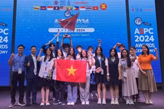 Delegación vietnamita (Foto: tienphong.vn)