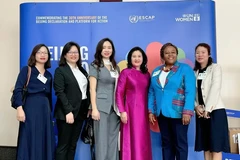 Las delegadas en el evento (Fuente: VNA)