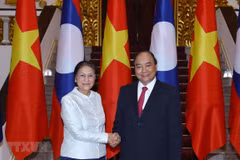 Recibe premier vietnamita a presidenta de Asamblea Nacional de Laos