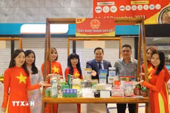 Los productos vietnamitas en ferias internacionales. (Foto: VNA)